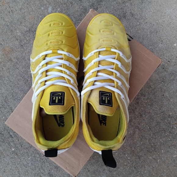 2019 Nike Air VaporMax Plus 'Sunshine Yellow' 7Y (8½W) - Picture 5 of 10
